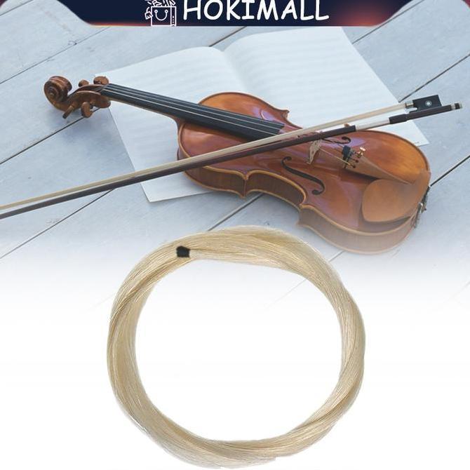 WOFLES Violin Bow Hair Universal Bow Hair Biola Violin Viola Rambut Kuda Asli
