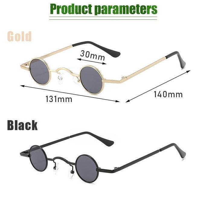 SHIRENLY Kacamata boboho Hitam Bulat / Kacamata Wanita Bulat Kecil Fashion Korean Style Kaca Mata Si