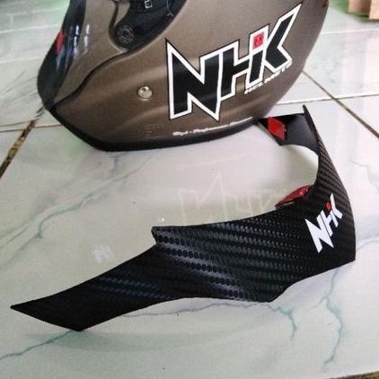PROMO TERBARU Spoiler Helm NHK R6 Motif Carbone Plastik