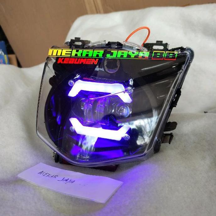 Lampu Daymaker Beat Karbu Lampu Daymaker Beat Karbu Senja Biru Ful Hitam Foto Motorcycle Allshop