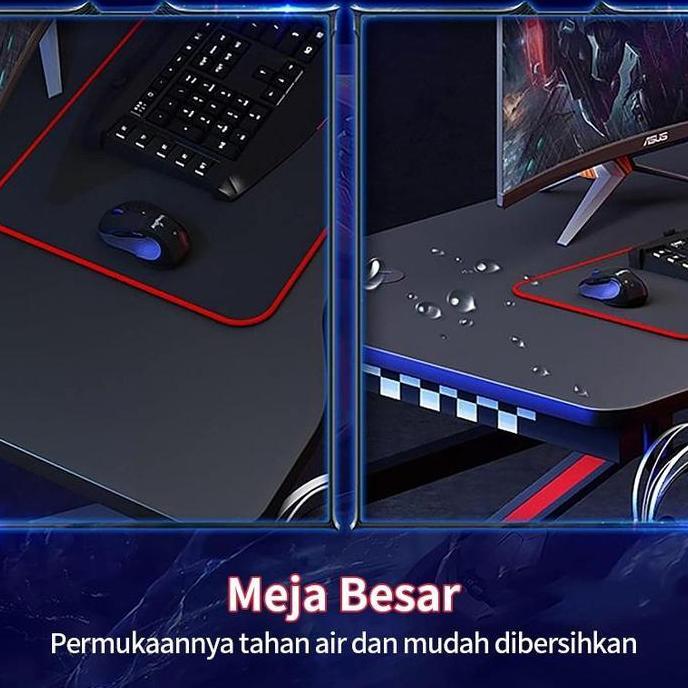 Terlaris [Surabaya Express]Ch Meja Gaming Kursi Meja Komputer Besi Meja Kantor Minimalls Meja Kerja 