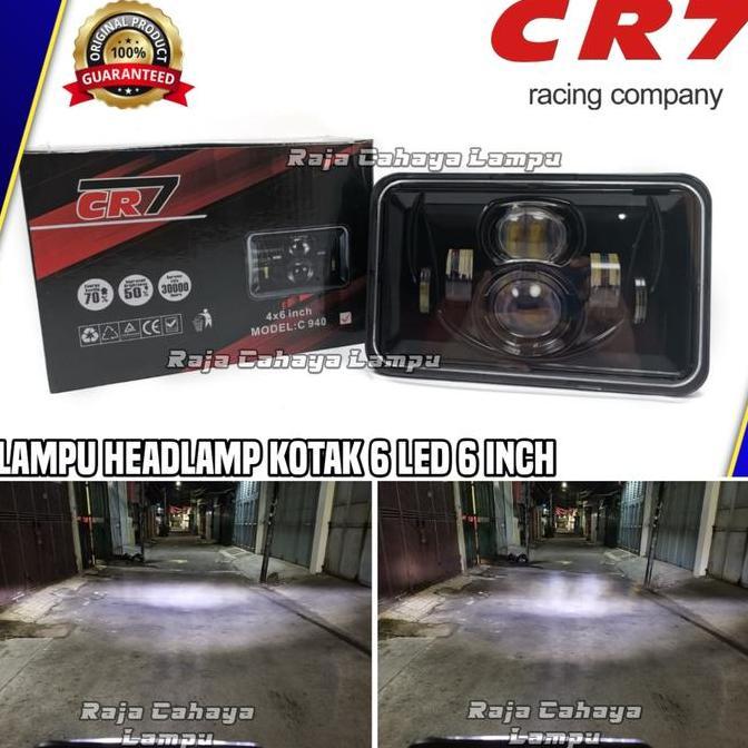 Lampu Depan Led Kotak 6 Led Headlamp 6 Inch Kotak Foglamp Mobil Motor Jauh Dekat Led Rx King Honda W