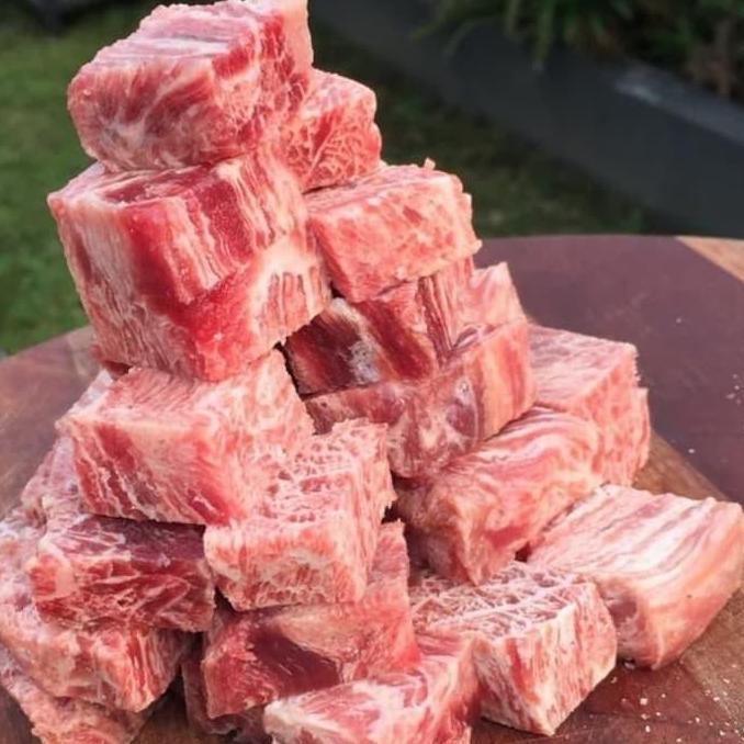 Saikoro Wagyu Cubes Bandung Sapi Daging 1 kg Steak Murah Empuk Beef