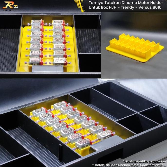 Tamiya Tatakan Dinamo Holder Laci Box HJH Trendy Meiho Versus 8010