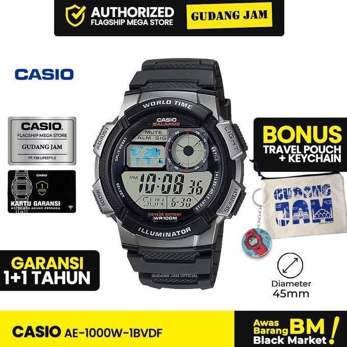 Ready Casio General Ae-1000W-1Bvdf Ae-1000W Ae-1000 Ae1000W Ae1000 | Original 100%