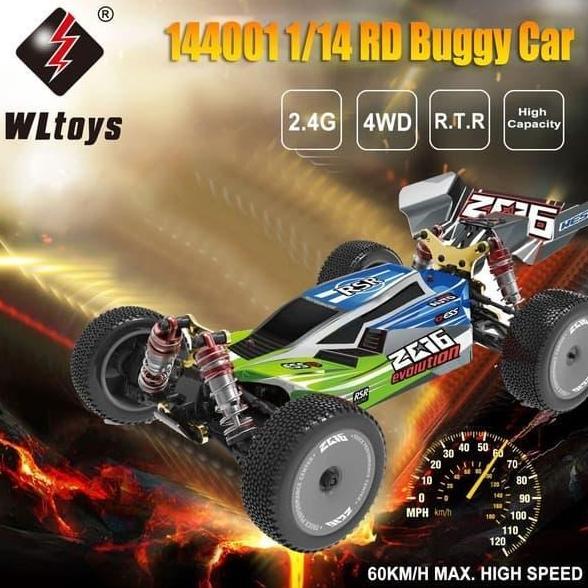 Wxyg- Rc Car Buggy Wl 144001 1/14 4Wd 60Km/H Rtr