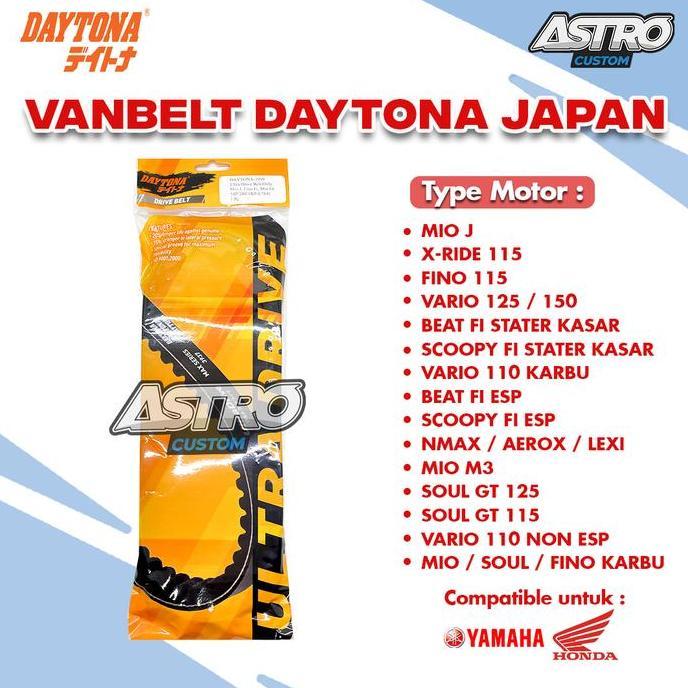 Daytona Vanbelt Universal Nmax 155 Aerox 155 Lexi 125 155 Vbelt Original Japan