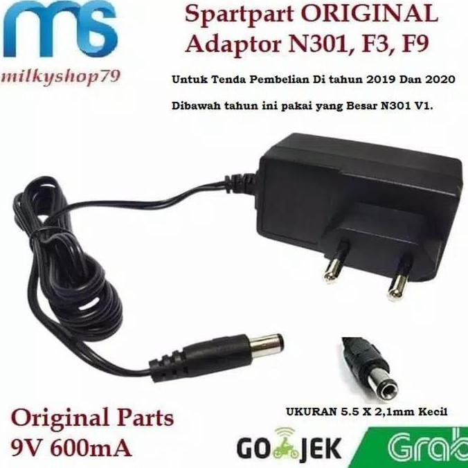 Wkprojec- Adaptor Tenda N301, / Tenda F3, Adaptor Tenda F9 Adaptor 9V 600Ma