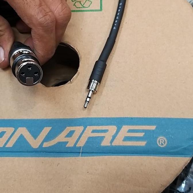 Promo kabel mic 10M canon XLR female to 3.5mm stereo Diskon