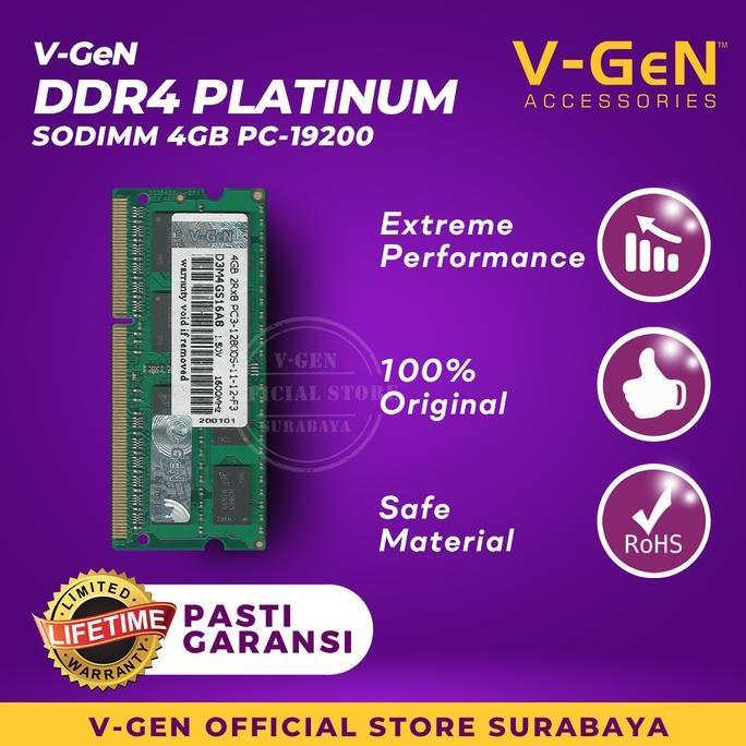 Sodimm DDR4 4GB 8G 16GB 19200/2400 Mhz Platinum V-GeN