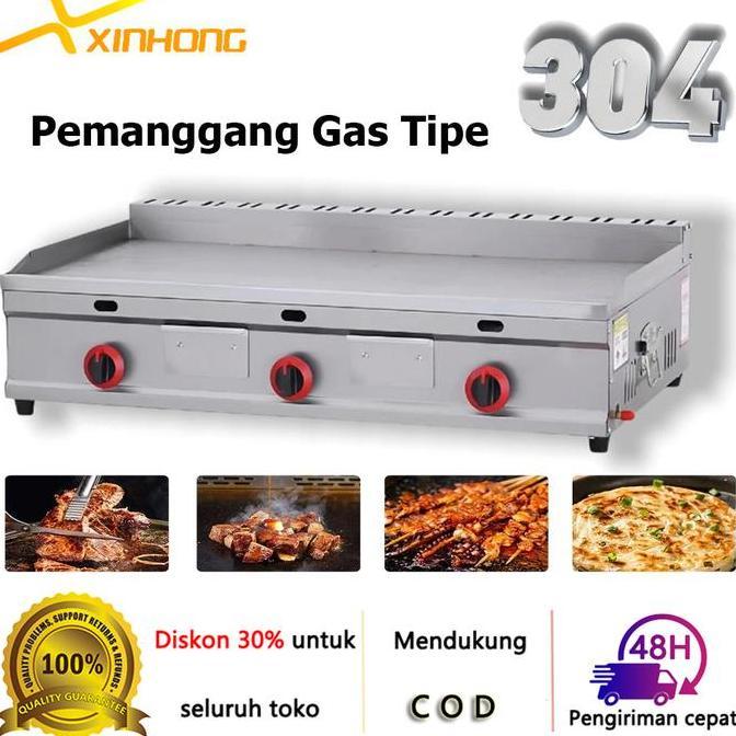 ZIFARAH1 - XINHONG BURGER GRIDDLE HEAVY DUTY BURGER GRIDDLE GAS TYPE BURGER GRIDDLE UNTUK BISNIS BUR