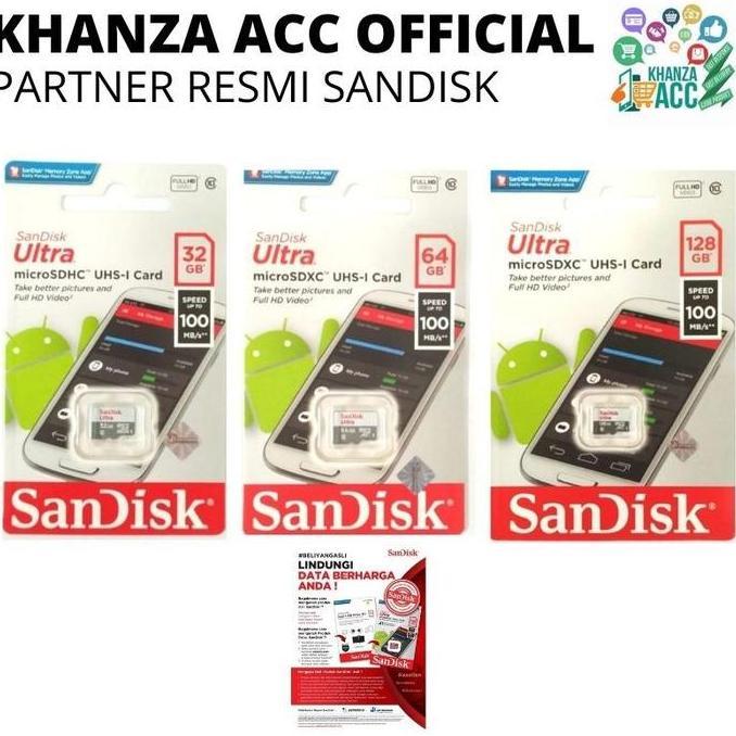 KHANZAACC PROMO EXLUSIVE MEMORI HP 32GB 64GB 128GB MICRO SD SANDISK