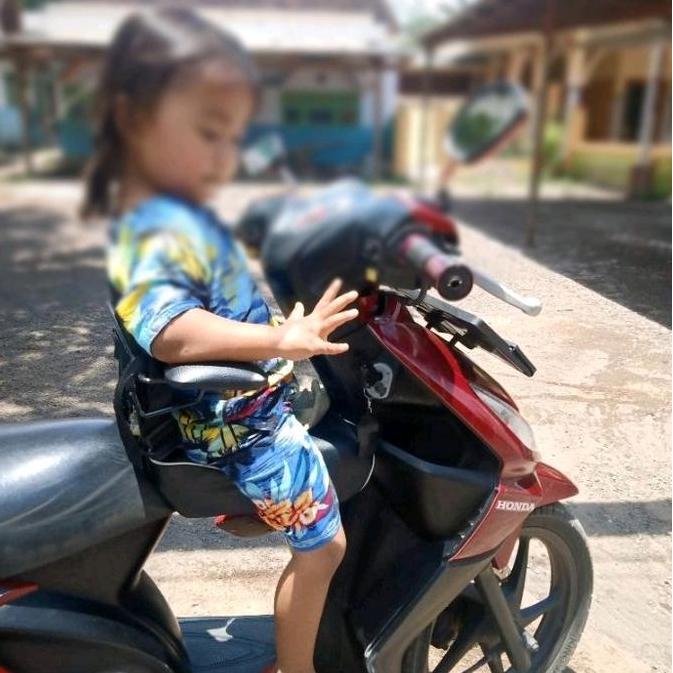 TEMPAT DUDUK ANAK/JOK TAMBAHAN UNTUK MOTOR DENGAN BANTAL SETANG, DAPAT DIPUTAR - KURSI, EMPUK, ANAK-