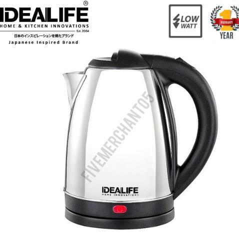 Teko Listrik Idealife IL 110 1,8 Liter Low Watt Electric Kettle IL-110 Pemanas Air Otomatis Ideal Li