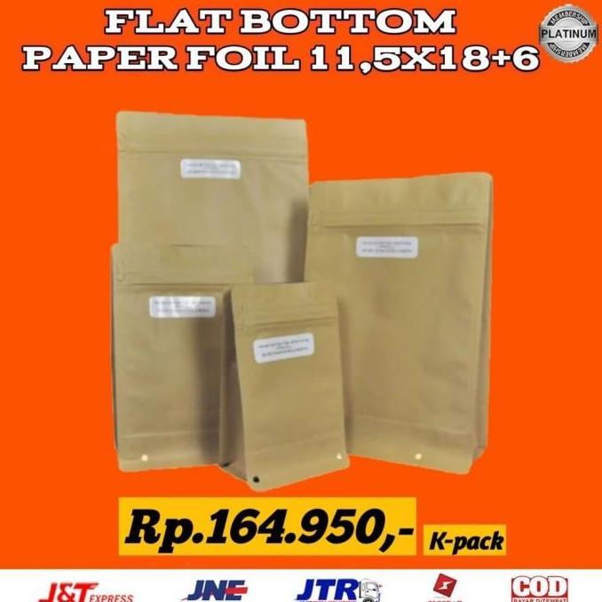 FLAT BOTTOM PAPAERFOIL 11.5 x 18 + 6 - KPACK