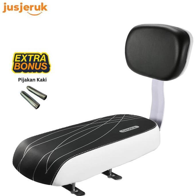 JFACTORY BONCENGAN BELAKANG SEPEDA EMPUK SET SANDARAN PUNGGUNG DUDUKAN BELAKANG SEPEDA ANAK DEWASA U