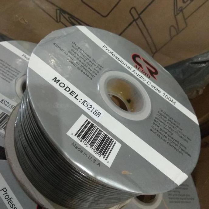 Promo Kabel speaker 1 Roll CR AUDIO - Hitam Diskon