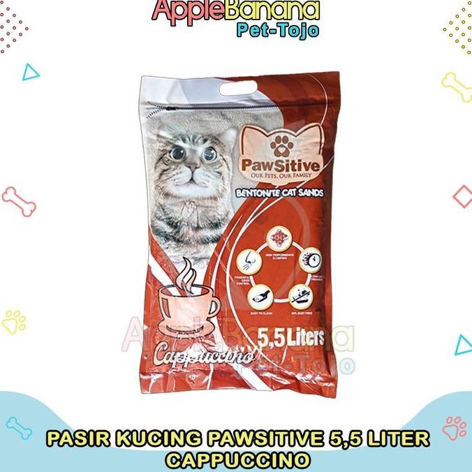 Catbig- Pasir Kucing Gumpal Wangi Pawsitive 5,5 Liter - Pasir Pawsitive 5.5L