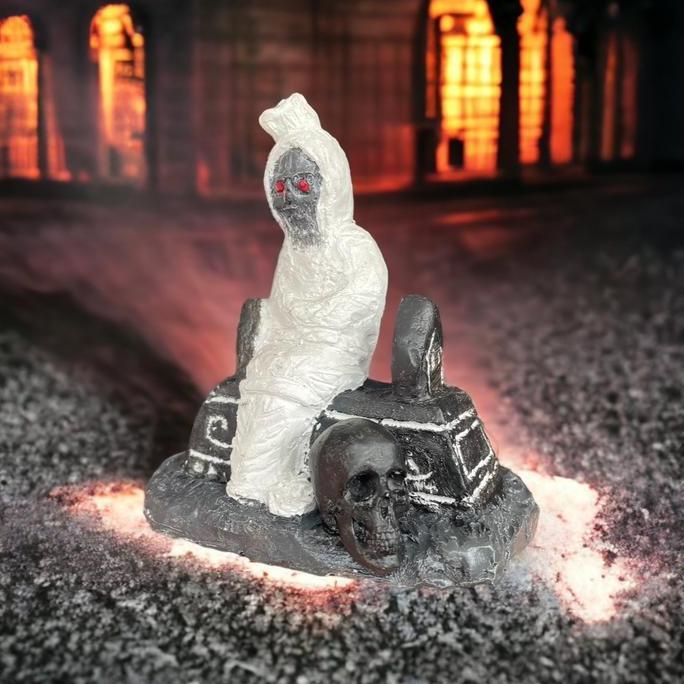 Haandybom3 - Patung Pocong Tengkorak Setan - Hiasan Aquarium