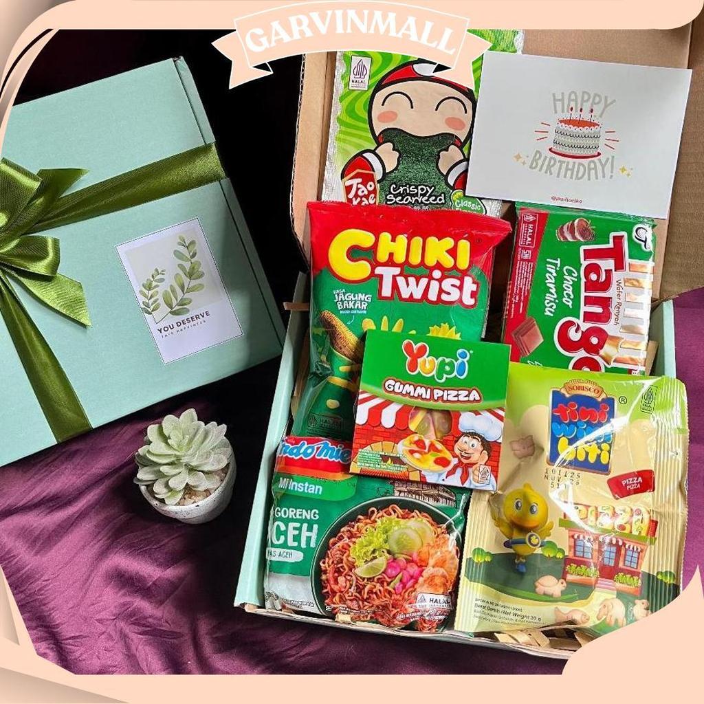 Hampers Snack Box Kado Ulang Tahun Cewek Cowok Hadiah Lebaran Natal Tahun Baru S Ori