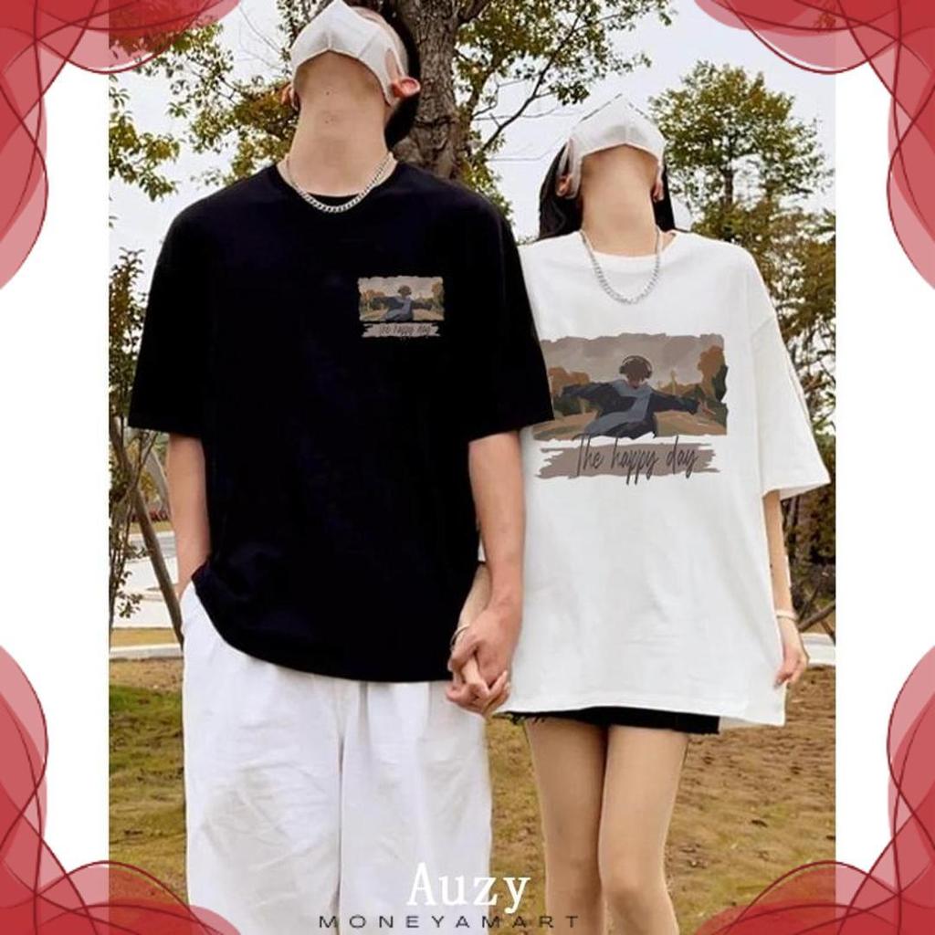 AUZY Versi High -End lukisan t shirt kaos pria distro original 100% baju couple pasangan kebaya mode