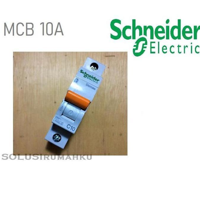 TERBARU - MCB SCHNEIDER 10A SNI SIKRING 10 AMPERE 2200 WATT MERLIN GERIN