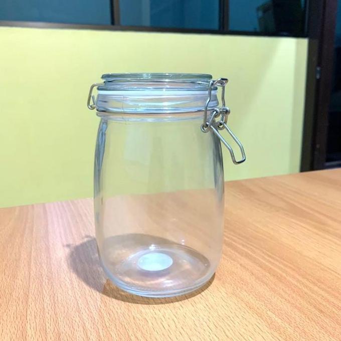 JKKDU1L toples kaca hermetico 1000ml 1 liter tutup kait/ hermatico jar