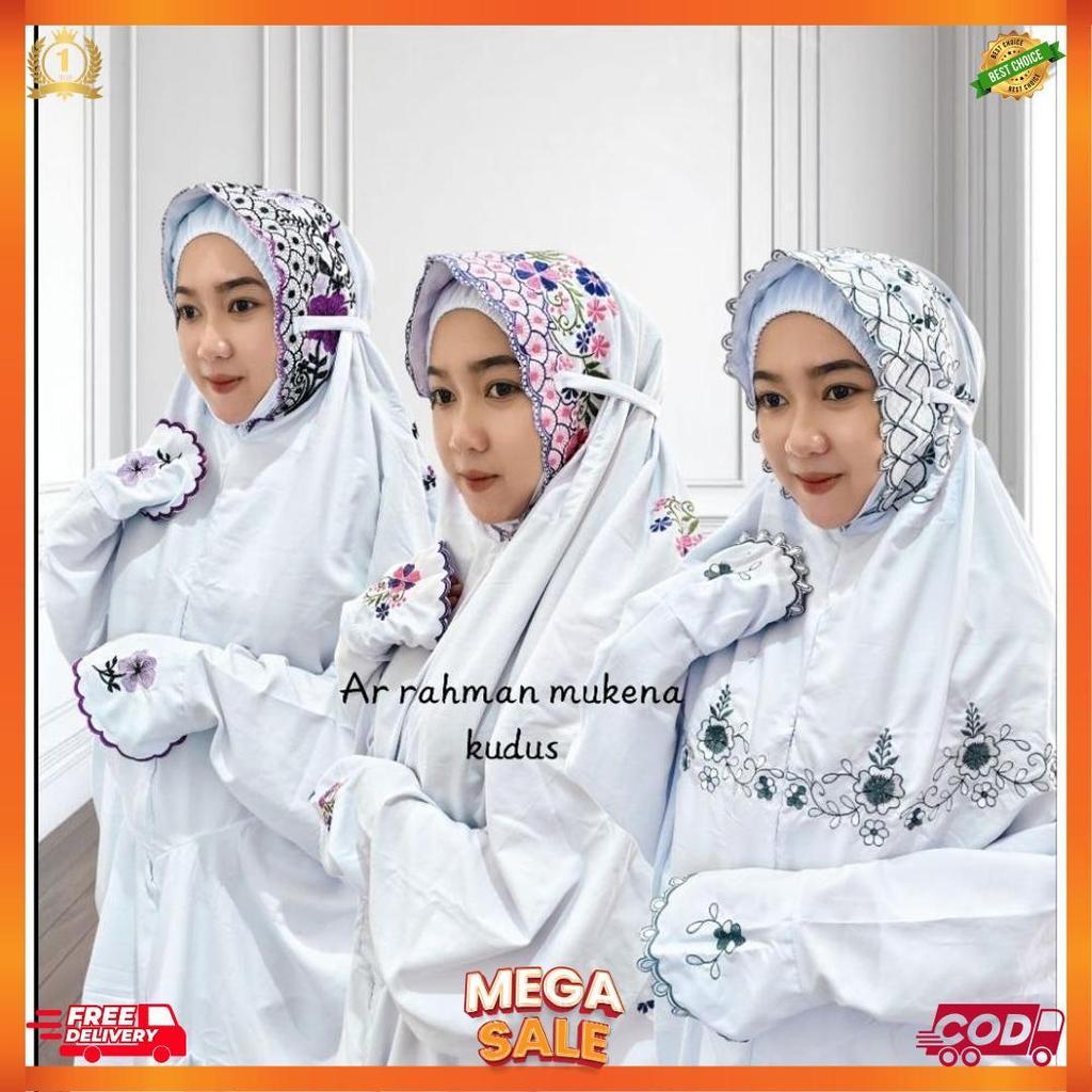 Mukena Terusan Dewasa Inner Kain Putih Katun Micro [L5]