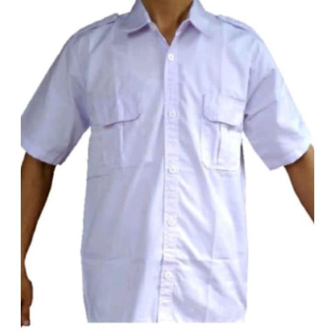 OOTD SERAGAM PILOT/BAJU PNS/BAJU KERJA /HEM SAKU 2 PUTIH/ JOKOWI/ SERAGAM PDL OOTD
