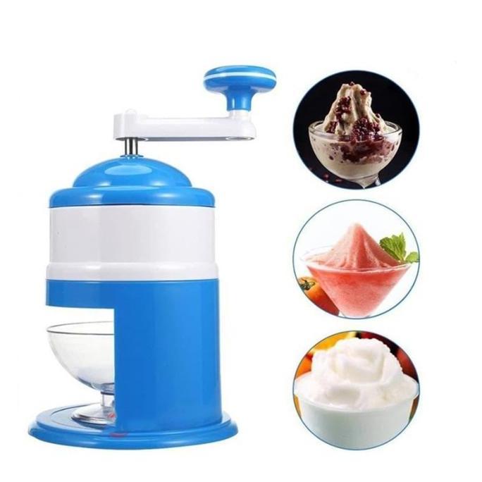 MALAVA Alat Serut Es Batu Portable Mesin Es Serut Manual Penghancur Es