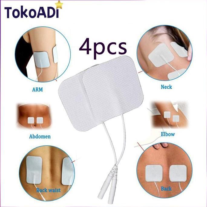 IDSTORE Isi 4 Pad Tens Elektroda 5*5cm - Electrode Pad Tens Stimulator Alat Medis Terapi Tens Tubuh