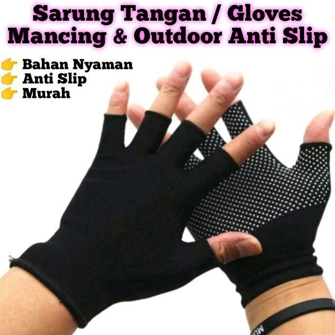 Sarung Tangan / Gloves Mancing Anti Slip Untuk Jigging Casting Popping