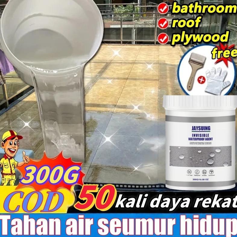 Lem Anti Bocor Dan Rembes Jaysuing 300g Lem Aquarium Anti Bocor Lem Anti Air Lem Bening Transparan I