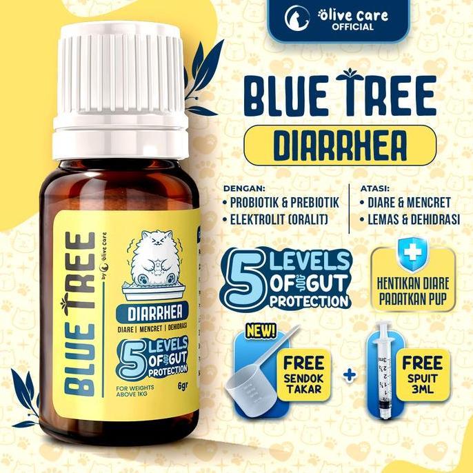 480sejatimandakala - olive care vitamin kucing blue tree diarrhea (diare) dengan 5 lapis perlindunga