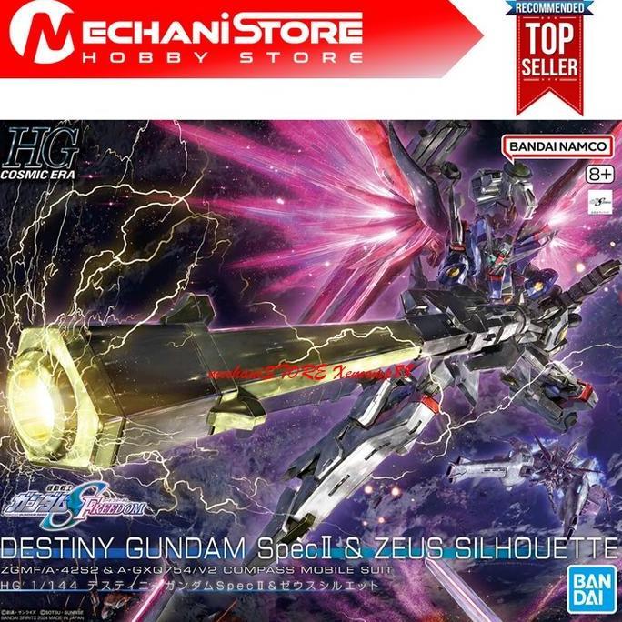 HG Destiny Gundam Spec II & Zeus Silhouette