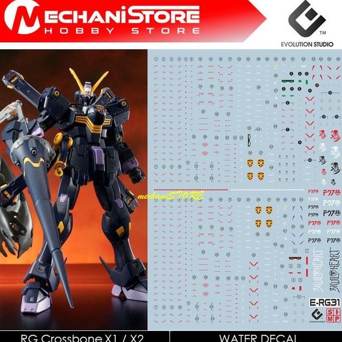 EVO Decal RG - RG31 Crossbone Gundam X1 / Crossbone Gundam X2