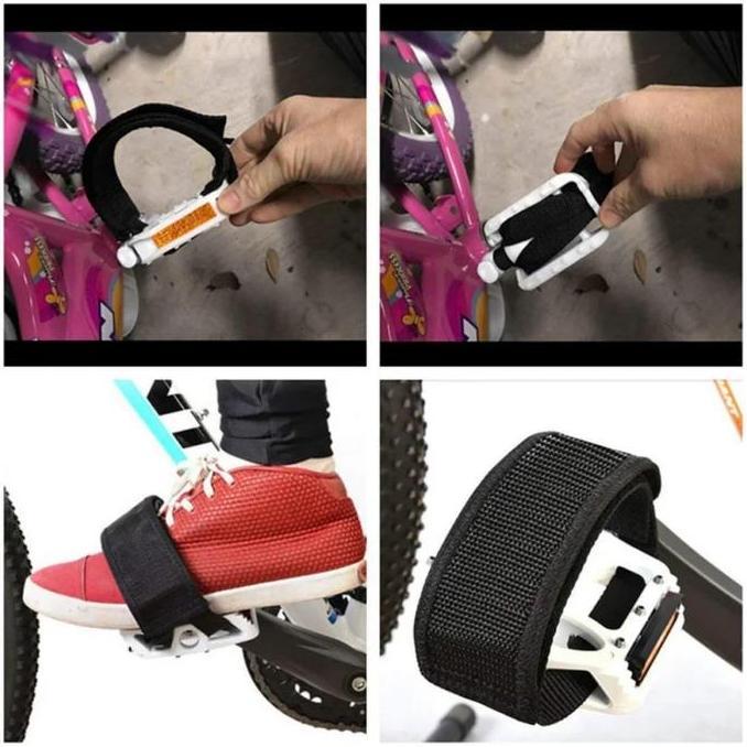 Murah 2pcs Strap Sepeda Strap Pedal Fixie Nylon Tali Pedal Sepeda Pedal Toe Clip Strap Fixie Cmx Cle