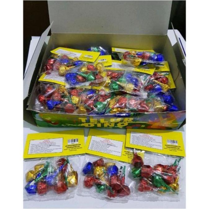 Mainan Tokoh Aksi Telur Dino Pretek 1 Dus Isi 24Pcs Kapsul Warna-Warni Unik Edukatif Untuk Anak-Anak