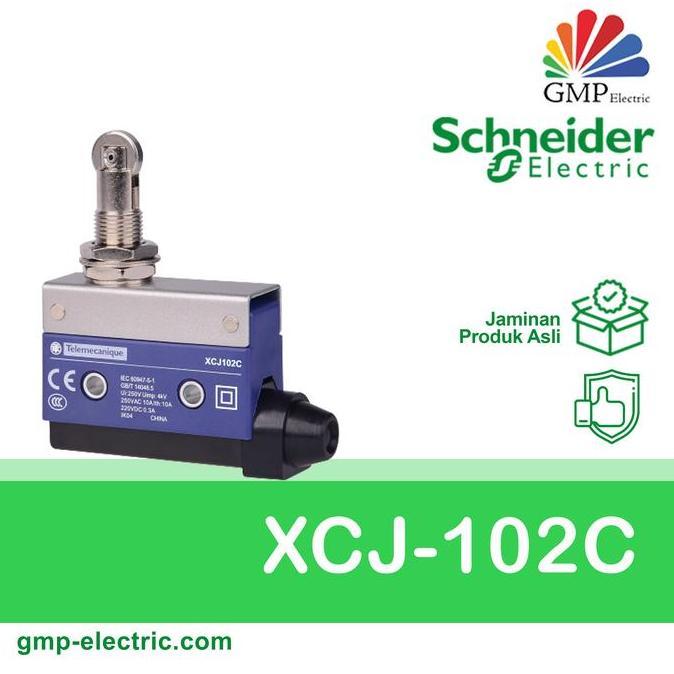 Promo Limit Switch Schneider XCJ102C Steel Roller Plunger f/ Lateral Cam App Diskon