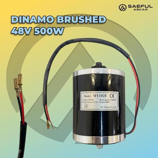 Dinamo Brushed 24V 36V 48V 500W Motor Scooter Electric Dinamo Skuter Listrik Robotik Mobil Mainan Mi