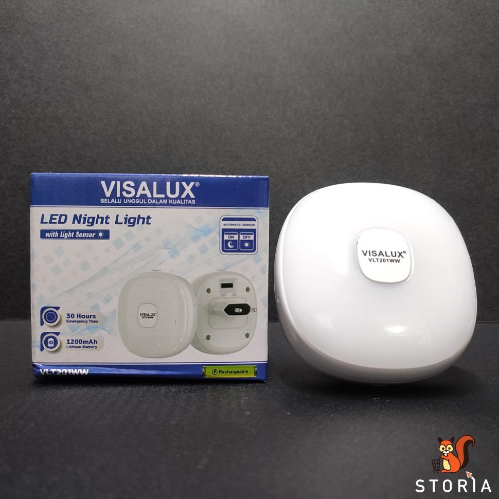 VISALUX Lampu Tidur LED Emergency Dengan Sensor Cahaya Otomatis On/Off
