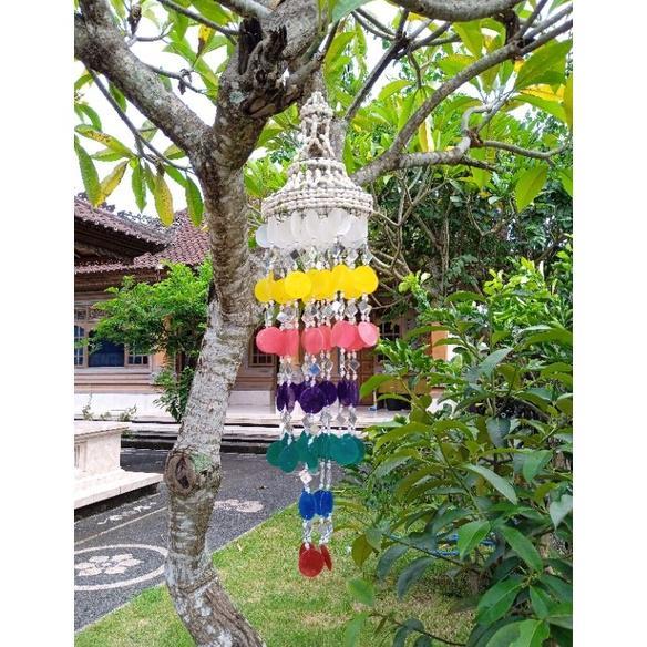 Lonceng Kerang Simping Lonceng Angin Wind Chimes Unik Elegant Dekorasi Souvenir Khas Bali