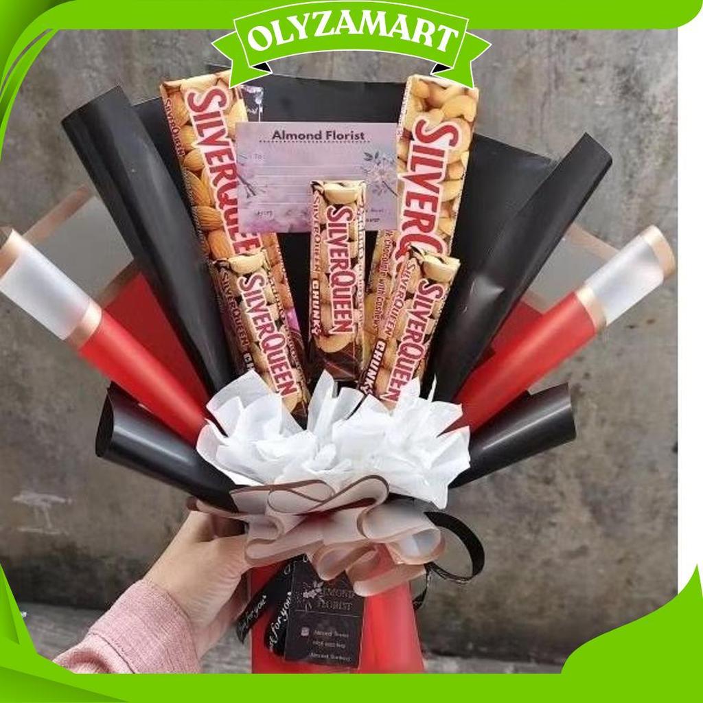 Promo Valentine Buket / Bouquet Coklat Silverqueen, Buket Wisuda Buket Cokelat Buket Mewah Promo