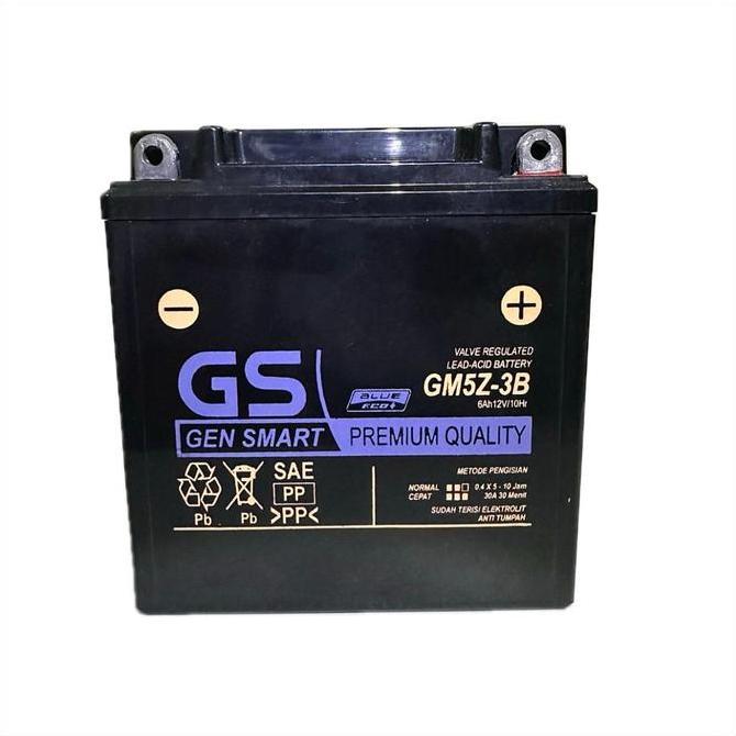 Promo Aki Motor Yamaha Mio Smile Awal GM5Z GS Accu Kering Diskon