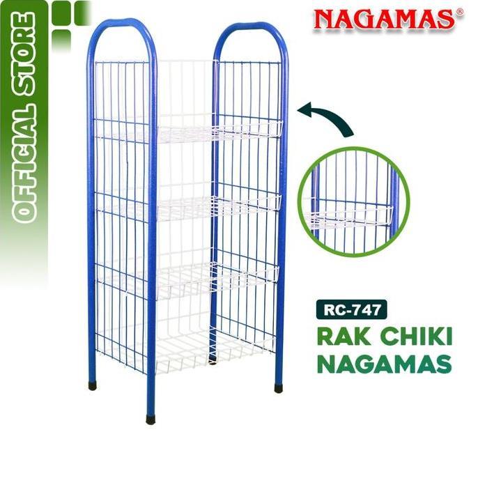 Nagamas Rak Chiki Serbaguna Rak Snack / Rak Display Plastik Kuat & Tahan Lama