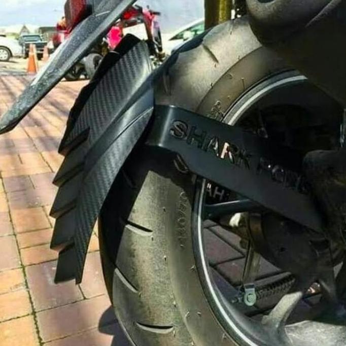 Promo MUDGUARD PENAHAN PELINDUNG LUMPUR SHARK VIXION CBR GSX NINJA R25 R15 CB NMAX AEROX PCX JAPSTYL