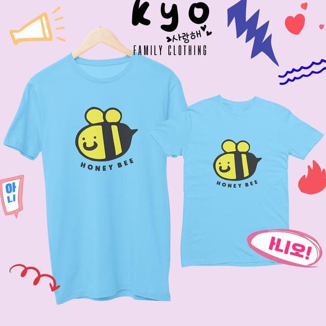 BL128 - BAJU KAOS COUPLE KELUARGA FAMILY KAPEL PASANGAN SET SERAGAM KATUN COMBED TERBARU KYO 001 HON