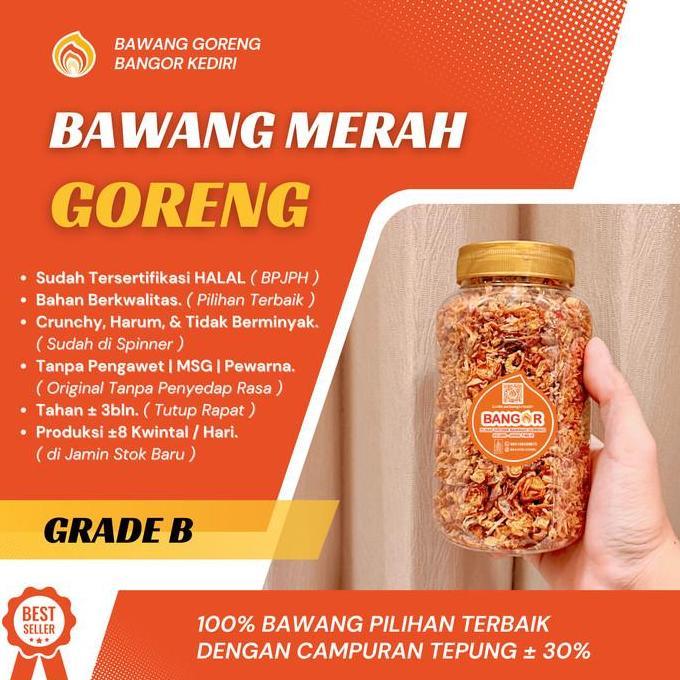 GROSIR [ 1 kg ] Bawang Merah Goreng / Brambang Goreng, Grade B