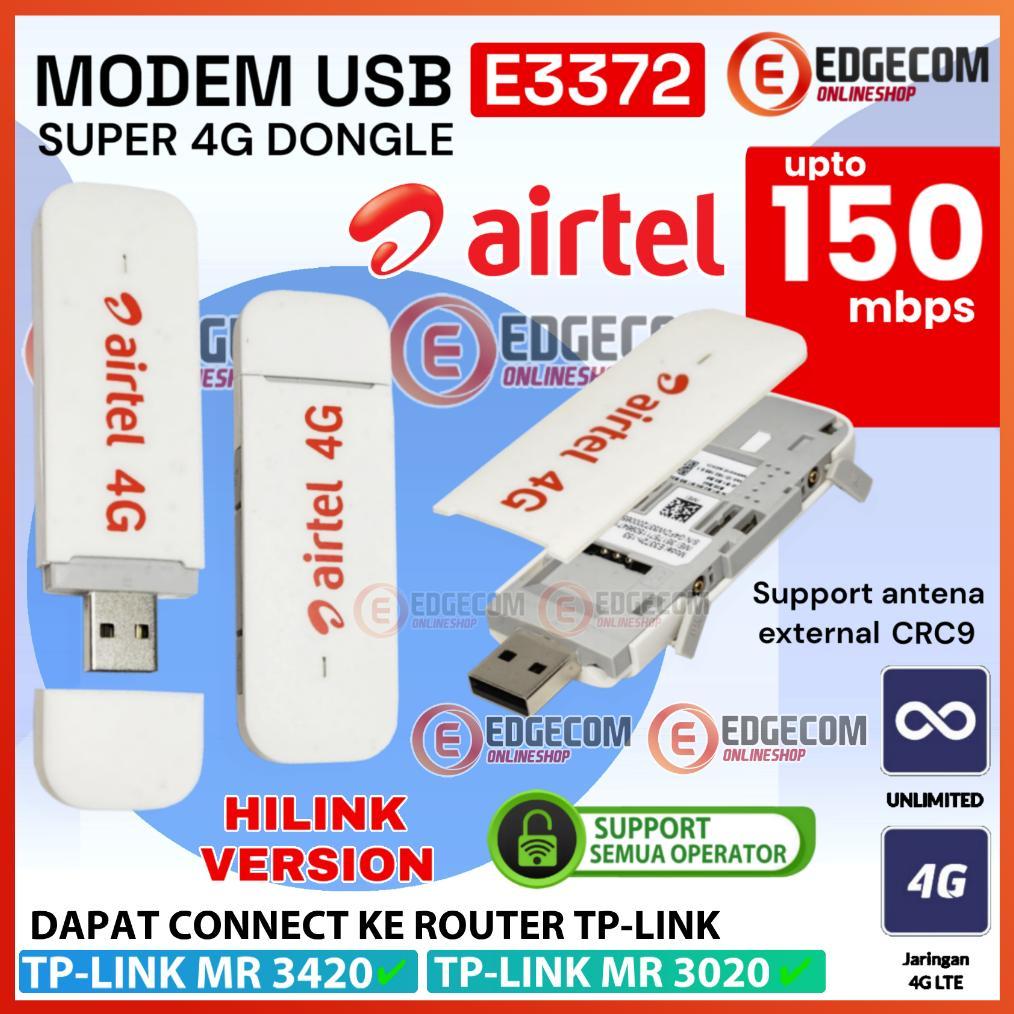 Modem USB AIRTEL E3372 4G LTE Support All Operator hilink