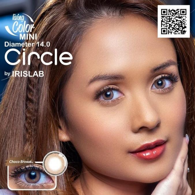 Eyex- Softlens Minus Mini Circle 14Mm (Choco Brown) Gratis Tempat Soflen